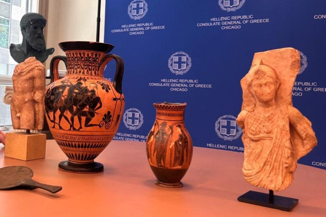 5 αρχαιότητες επιστρέφουν από το Σικάγο στην Ελλάδα