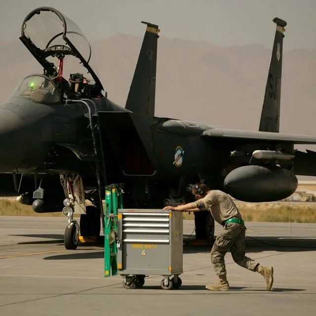 Αμερικανικό αεροσκάφος F-15E (φωτογραφία αρχείου)