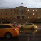 Βροχή στο κέντρο της Αθήνας