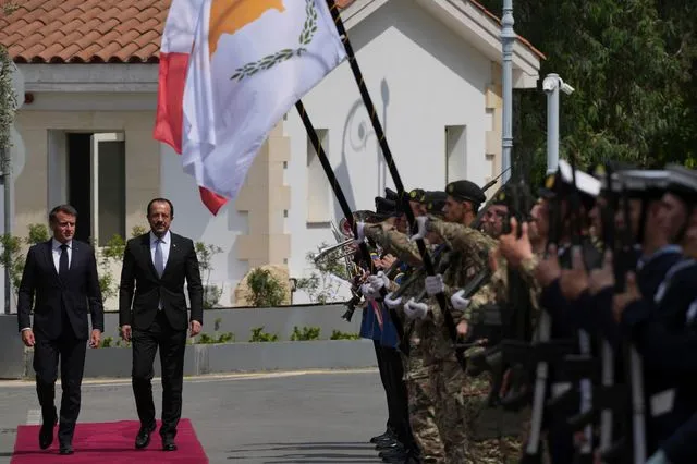 Εμανουέλ Μακρόν και Νίκος Χριστοδουλίδης