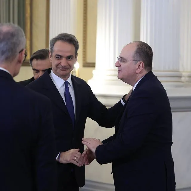 Κυριάκος Μητσοτάκης - Μακάριος Λαζαρίδης