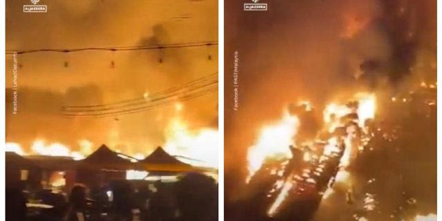 Μαλαισία: Πύρινη λαίλαπα σάρωσε παραθαλάσσιο χωριό – Καταστράφηκαν χιλιάδες σπίτια