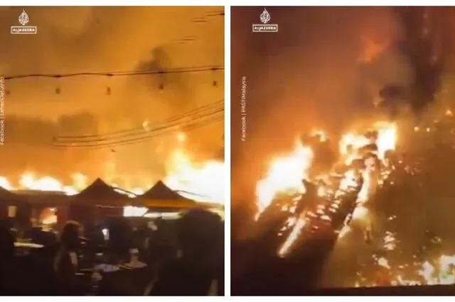 Μαλαισία: Πύρινη λαίλαπα σάρωσε παραθαλάσσιο χωριό – Καταστράφηκαν χιλιάδες σπίτια