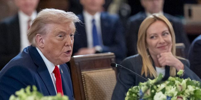 Τζόρτζια Μελόνι και Ντόναλντ Τραμπ