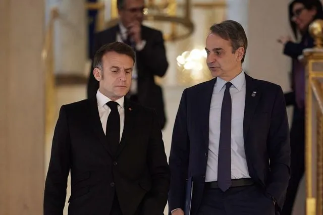 Εμανουέλ Μακρόν - Κυριάκος Μητσοτάκης