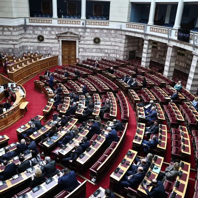 Τα έδρανα της Βουλής