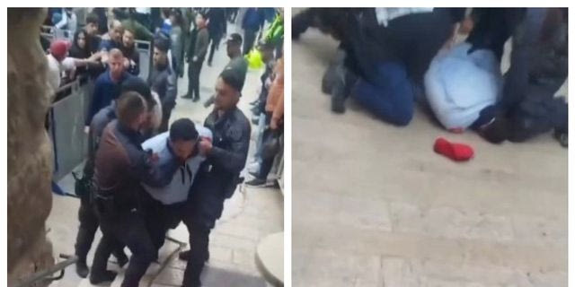 Ισραηλινοί αστυνομικοί απώθησαν βίαια Παλαιστίνιους χριστιανούς στην αφή του Αγίου Φωτός