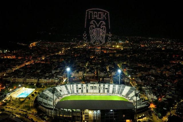 Το εντυπωσιακό drone show του ΠΑΟΚ στην Τούμπα για τα 100 χρόνια