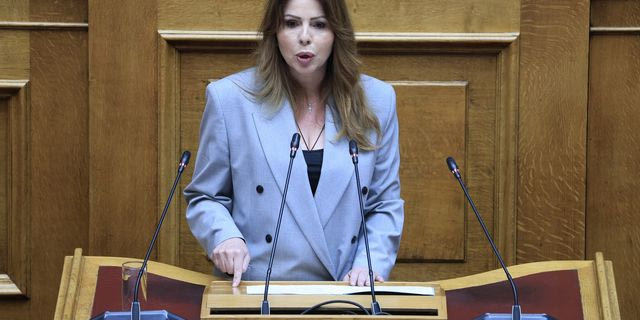H βουλευτής Τρικάλων της Νέας Δημοκρατίας Κατερίνα Παπακώστα Παλιούρα