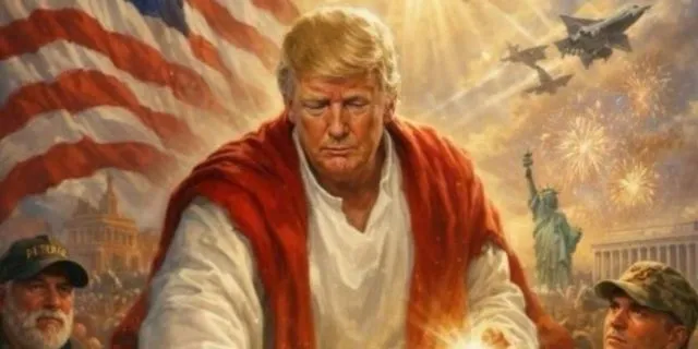 Ο Τραμπ διέγραψε άρον-άρον την εικόνα που τον έδειχνε ως… Ιησού