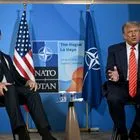 Ο Ντόναλντ Τραμπ με τον Γενικό Γραμματέα του ΝΑΤΟ Μαρκ Ρούτε