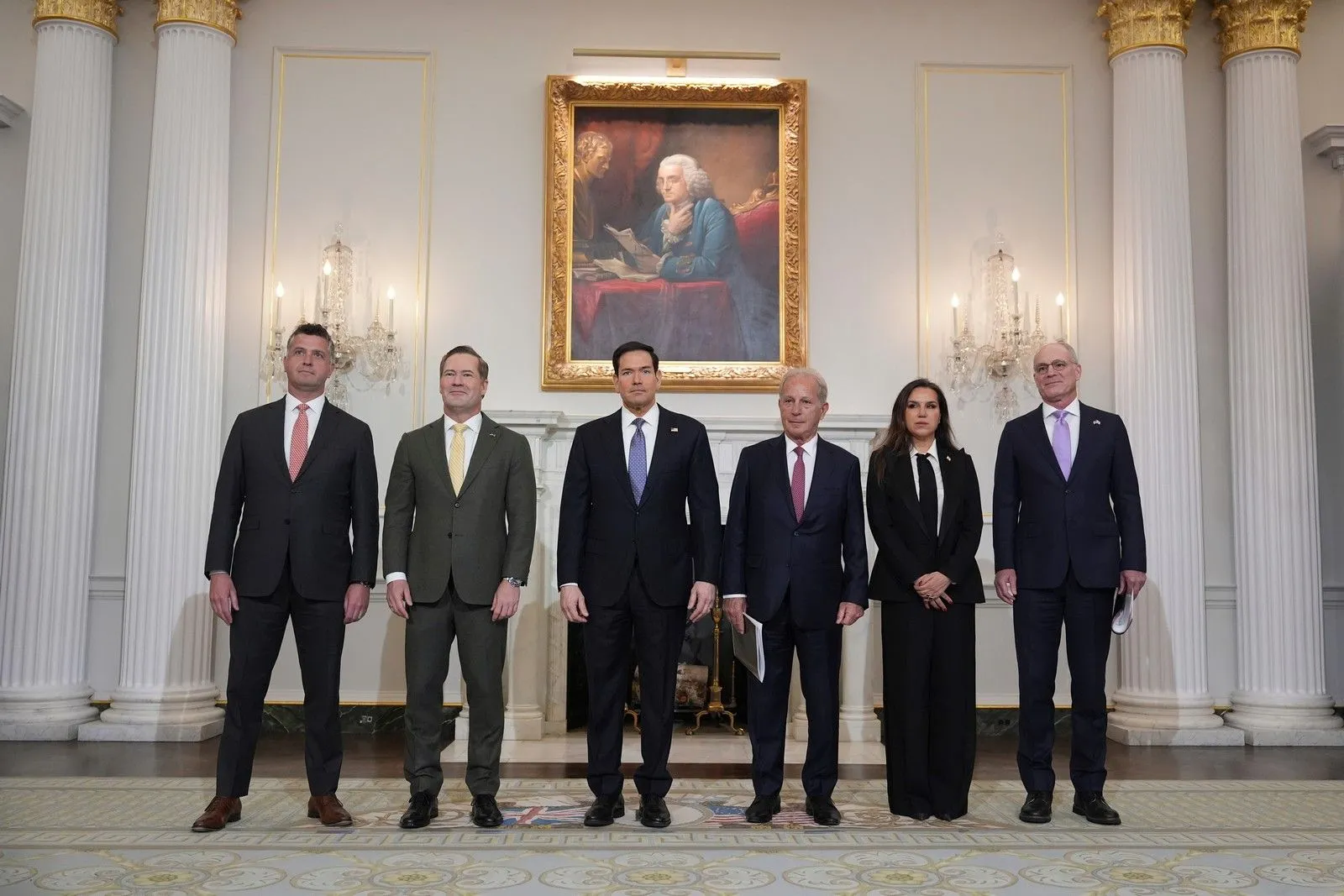 Ο Μάρκο Ρούμπιο με τους πρέσβεις ΗΠΑ, Λιβάνου, Ισραήλ