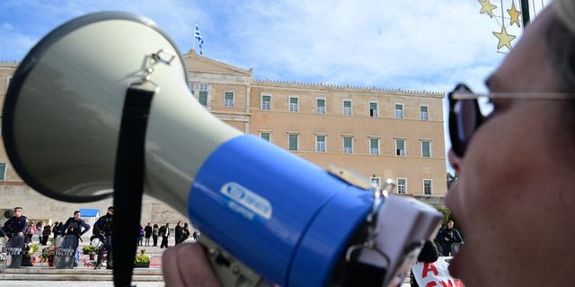 Απεργιακή συγκέντρωση στην Αθήνα