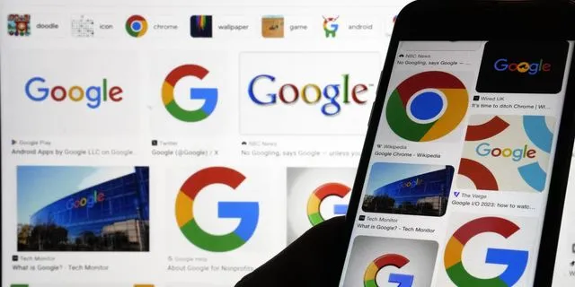 Τα λογότυπα της Google εμφανίζονται κατά την αναζήτηση