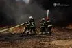 Πυροσβεστικές δυνάμεις στο σημείο επίθεσης με drone