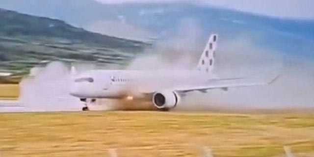 Κροατία: Airbus με 130 επιβάτες γλίστρησε στον διάδρομο του αεροδρομίου του Σπλιτ