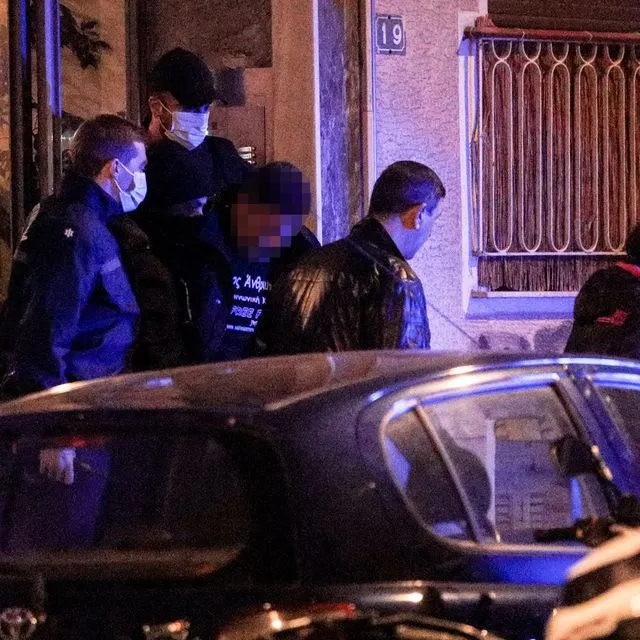Στιγμιότυπο από τη σύλληψη του γυναικοκτόνου στους Αμπελόκηπους.