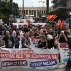 Aπεργιακή συγκέντρωση, στην πλατεία Κλαυθμώνος