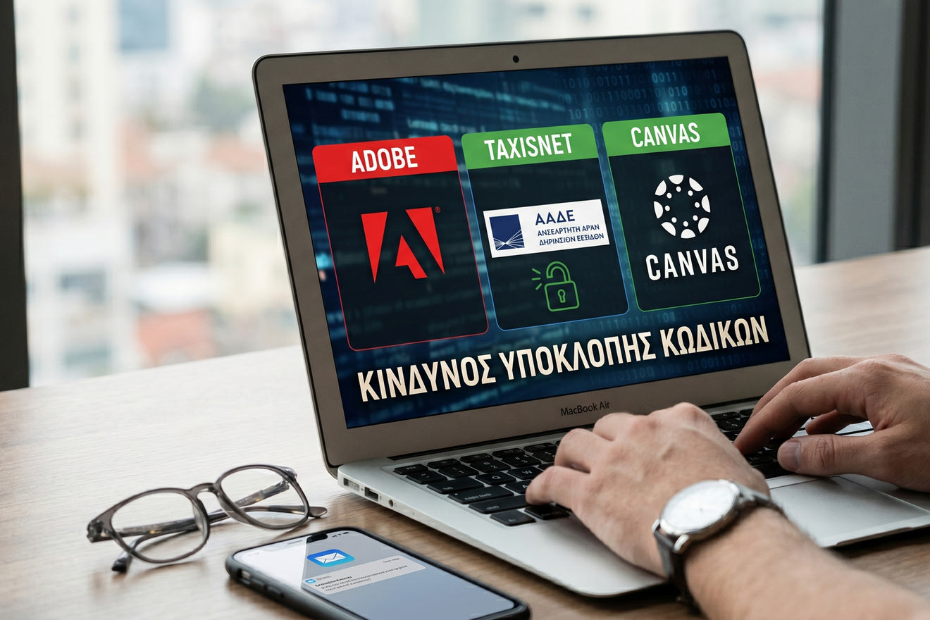 Πώς το μεγάλο “χτύπημα” σε Canvas και Adobe απειλεί τους κωδικούς σου στο Taxisnet