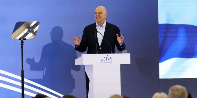 Ο Νίκος Δένδιας στο προσυνέδριο της ΝΔ