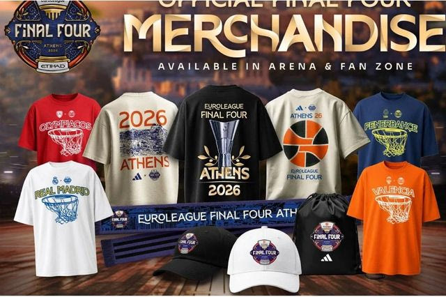 Final Four EuroLeague 2026: Κυκλοφόρησαν τα συλλεκτικά T-Shirts