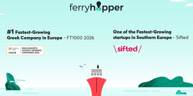 Ferryhopper: Αναγνώριση από τους Financial Times και τη Sifted