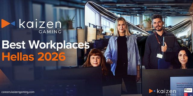 Για μία ακόμη χρονιά, η Kaizen Gaming ξεχωρίζει ως Best Workplaces™ Hellas