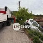 Καστοριά: Αυτοκίνητο “προσγειώθηκε” σε αυλή σπιτιού