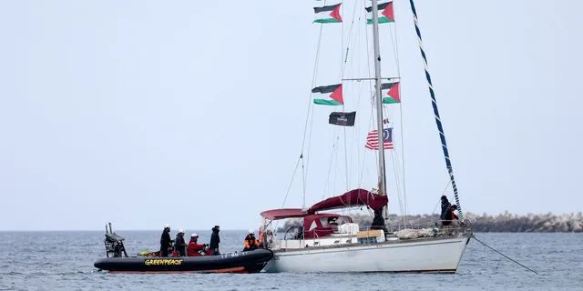 Σκάφος του στόλου του Global Sumud Flotilla στην Κρήτη