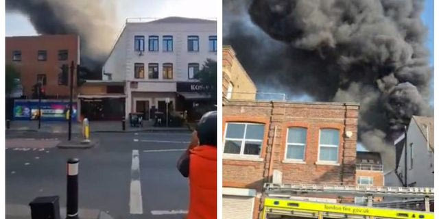 Λονδίνο: Μεγάλη φωτιά σε εβραϊκό σούπερ μάρκετ στη Γκόλντερς Γκριν