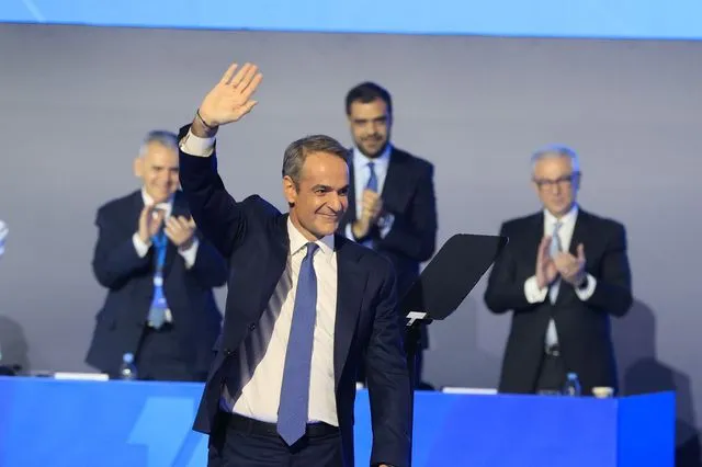 Ο Κυριάκος Μητσοτάκης στο Συνέδριο ΝΔ