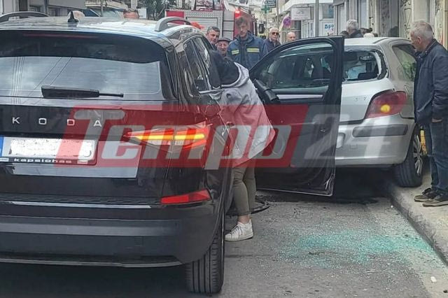 Πάτρα: SUV έπεσε πάνω σε σταθμευμένο αυτοκίνητο και χτύπησε πεζή