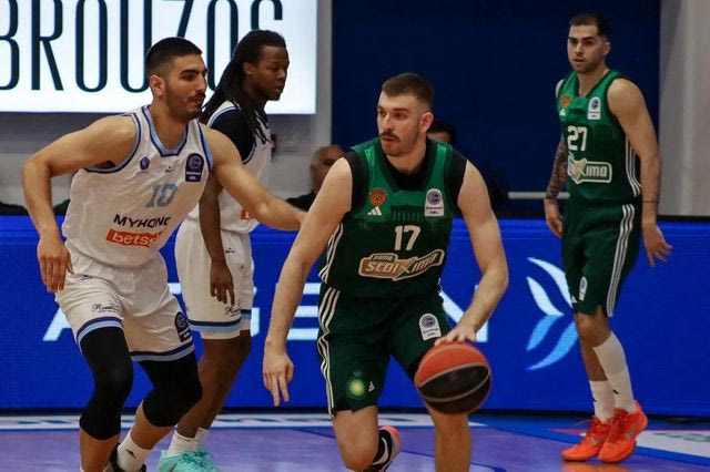 Μύκονος Betsson – Παναθηναϊκός AKTOR 76-90: Οι πράσινοι έκαναν το 2-0 και θα συναντήσουν τον ΠΑΟΚ στα ημιτελικά