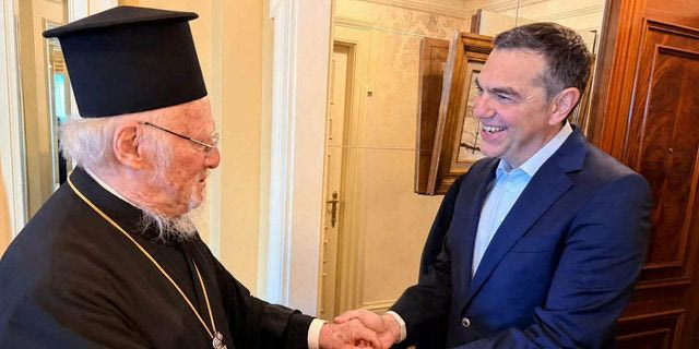 Με τον Οικουμενικό Πατριάρχη συναντήθηκε ο Αλέξης Τσίπρας