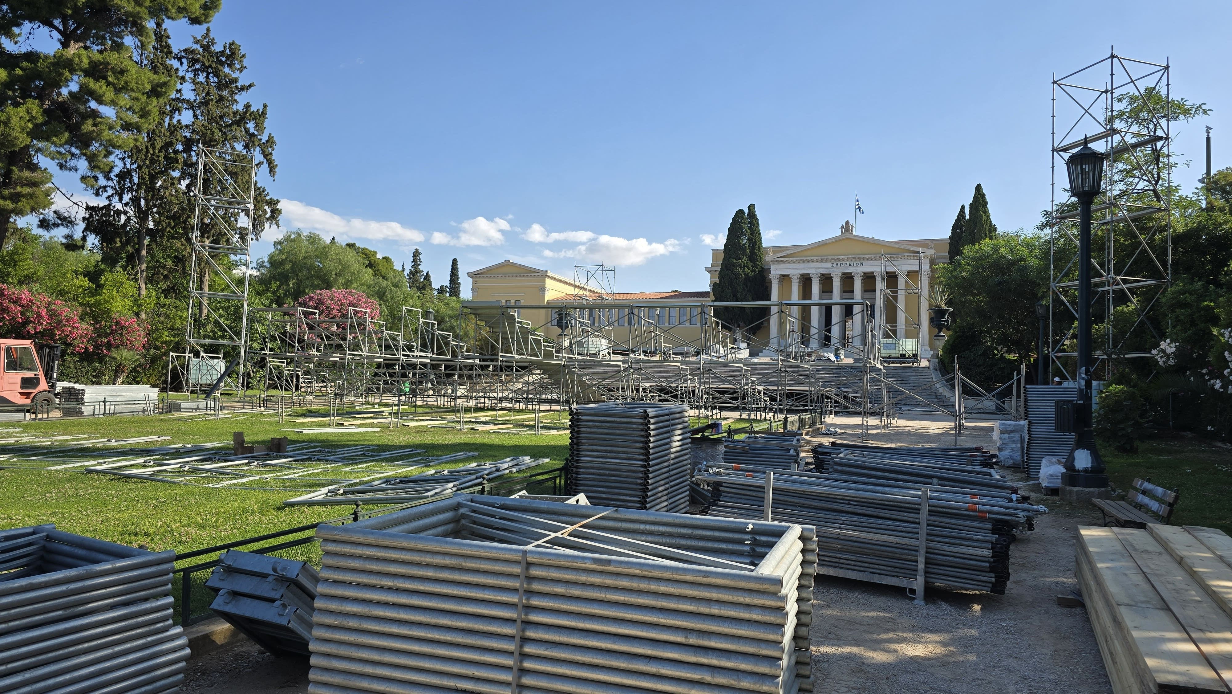 Πρώτες εικόνες από το υπό κατασκευή Αμφιθέατρο Κήπων Ζαππείου