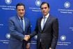 Ο υπουργός Υγείας Άδωνις Γεωργιάδης και ο προσωρινός διοικητής του ΕΟΠΥΥ Αθανάσιος Ζαμάνης.
