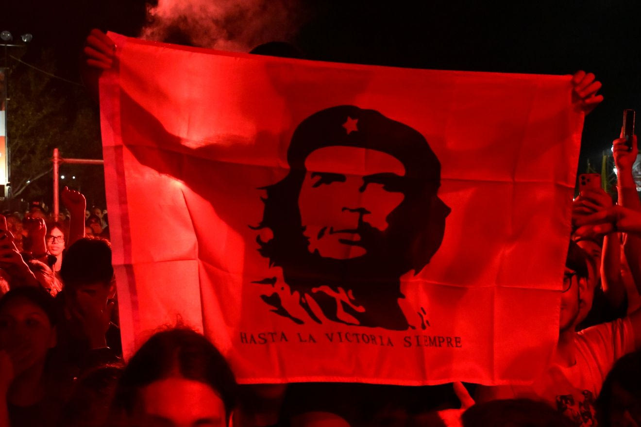 Πανό με τον Τσε Γκεβάρα