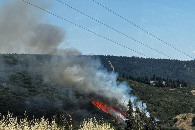 Φωτιά στο Φίλυρο Θεσσαλονίκης