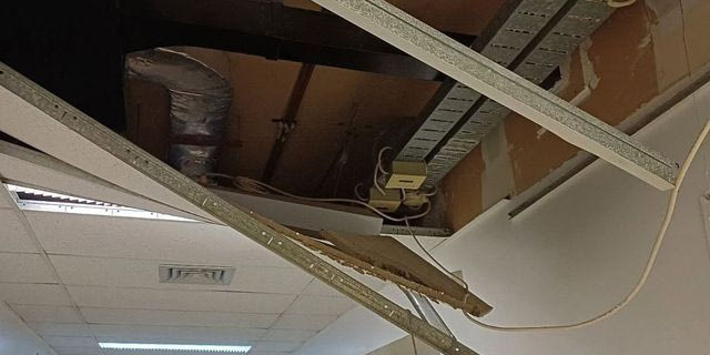 Πτώση οροφής στο «Θριάσιο» Νοσοκομείο