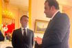 Σύντομη συνάντηση Μακρόν με Πιερρακάκη στο Μέγαρο των Ηλυσίων