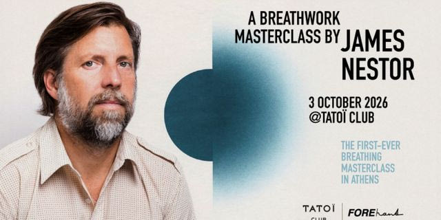 Ο James Nestor έρχεται στην Αθήνα για ένα Breathwork Masterclass