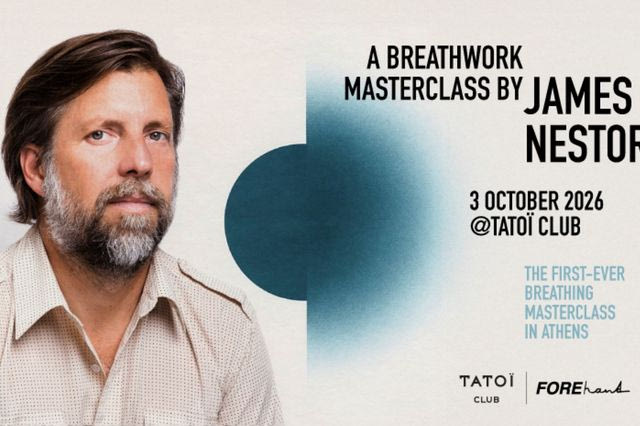 Ο James Nestor έρχεται στην Αθήνα για ένα Breathwork Masterclass