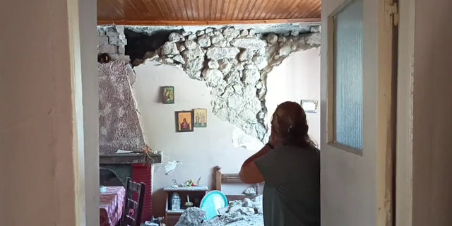 Σεισμός στην Εύβοια: Σοβαρές ζημιές σε σπίτια στη Δαφνούσα – Έπεσαν πέτρες στο προσκέφαλο κρεβατιού