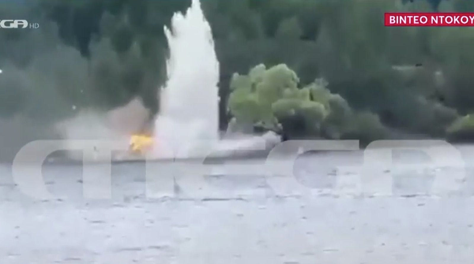 Βίντεο - ντοκουμέντο: Η στιγμή της πτώσης του πυροσβεστικού ελικοπτέρου στη Λίμνη Αώου