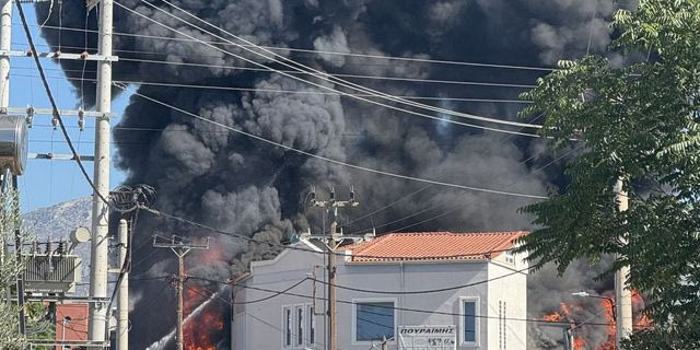Φωτιά σε κατάστημα με ανταλλακτικά αυτοκινήτων στο Μενίδι