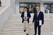 Ο δημοσιογράφος Θανάσης Κουκάκης με τον δικηγόρο Ζαχαρία Κεσσέ