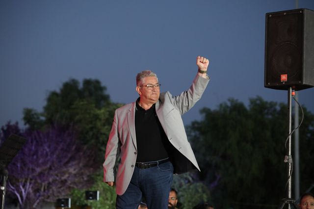 Πολιτική συγκέντρωση με ομιλητή τον ΓΓ της ΚΕ του ΚΚΕ, Δημήτρη Κουτσούμπα στο 52ο Φεστιβάλ ΚΝΕ - "Οδηγητή" στον χώρο των πρώην Λιπασμάτων Δραπετσώνας.