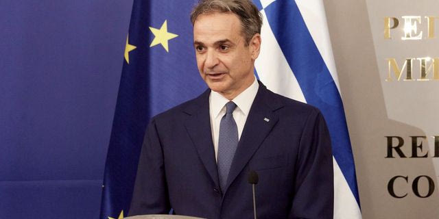 Ο Κυριάκος Μητσοτάκης στη Σόφια