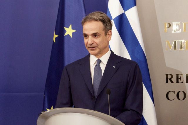 Ο Κυριάκος Μητσοτάκης στη Σόφια