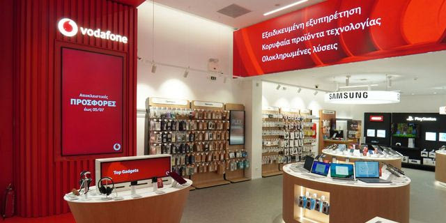 Η Vodafone μετασχηματίζει τα καταστήματά της σε ολοκληρωμένους προορισμούς τεχνολογίας με επένδυση άνω των 15 εκατομμυρίων